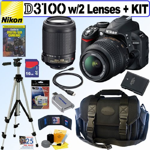 Nikon D3100 14.2MP Digital SLR Camera with 18-55mm f/3.5-5.6G AF-S DX 