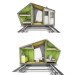 Trek In Hikers Cabin, Moodworks Architecture, kristel hermans architectuur, trek-in, prefab cabin, eco cabin, luxury camping, sustainable cabin