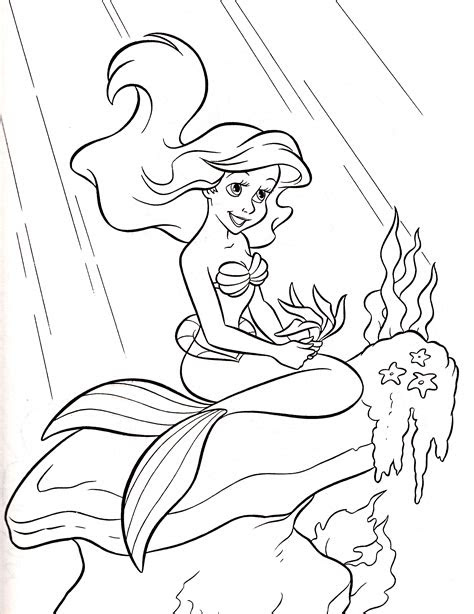 disney princess ariel coloring pages getcoloringpagescom