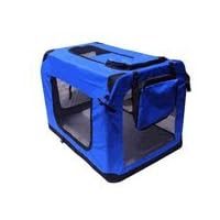 30' Blue Pet House Soft Crate Carrie