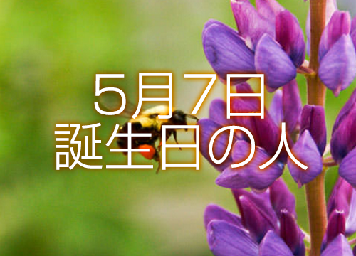 5月7日誕生日生まれの人の運命は 365日トレンディ