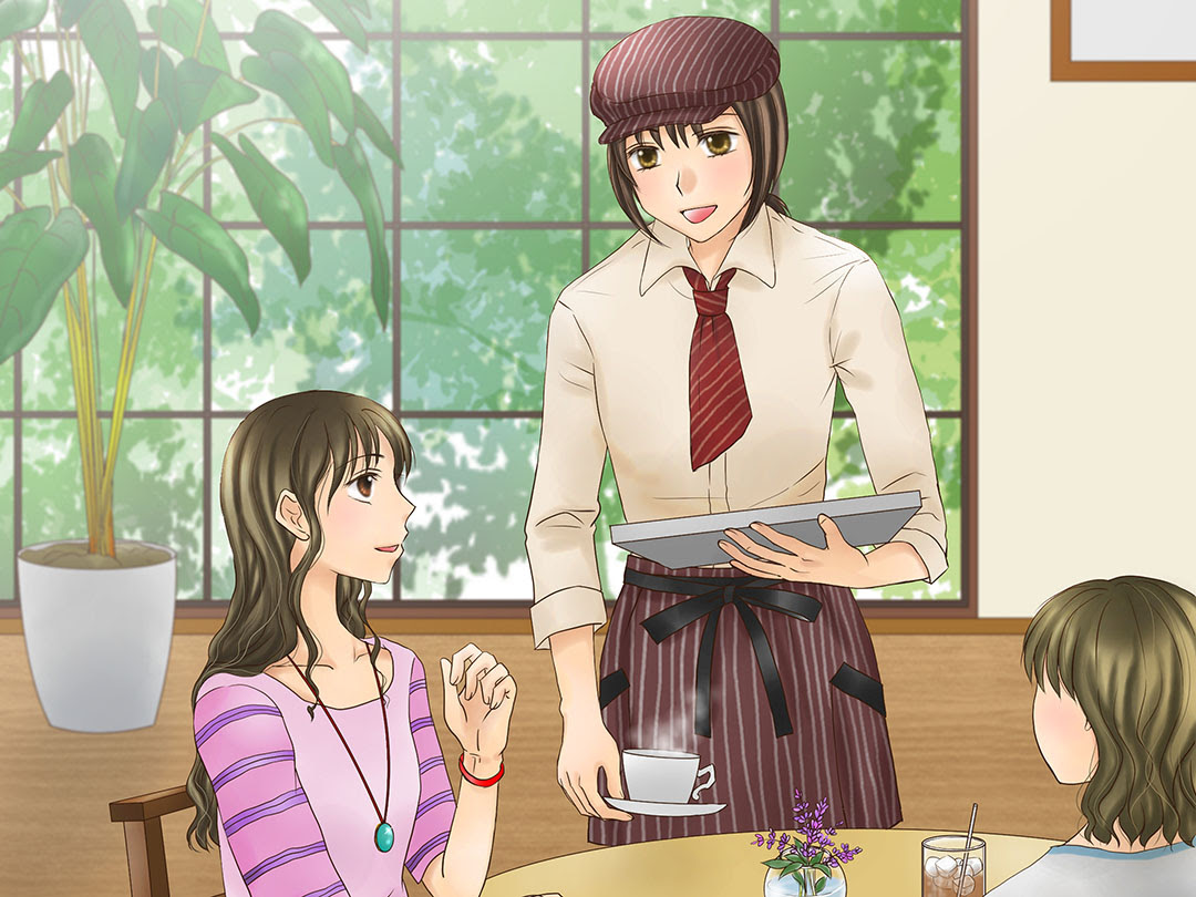 カフェ店員 Waiter 女の子に人気 さくら Sakura あこがれの職業紹介