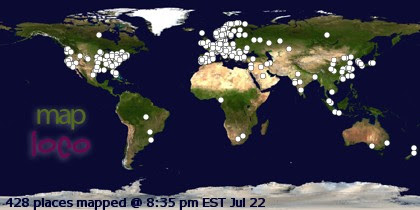Profile Visitor Map - Click to view visits
