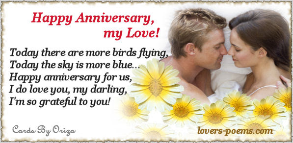 love poems cards. Anniversary Love Message