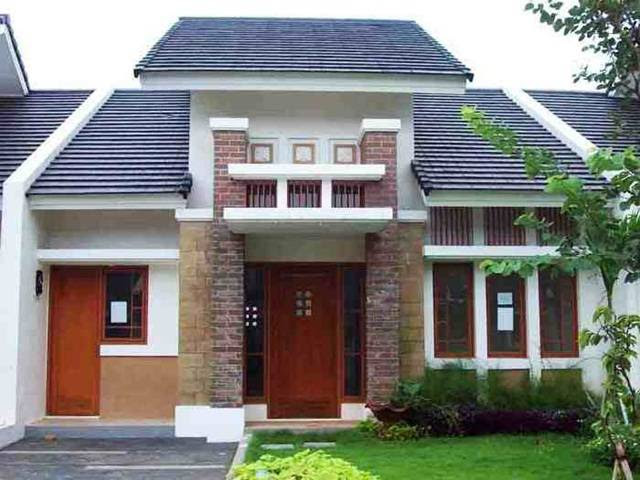 model desain tampak  depan  rumah  minimalis  1 dan 2 lantai