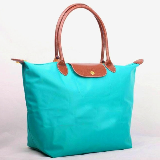 new teal longchamp bag