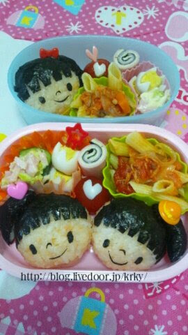 ポニーテールの女の子弁当 幼稚園弁当no 2 うちのご飯 手作りおやつ キャラ弁も