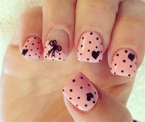 polka dots nail art ideas    diy