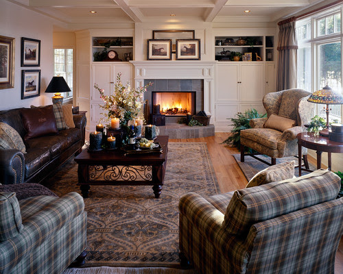 traditional living room by Witt Construction