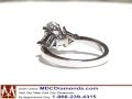Pear Shape Diamond Engagement Ring with Trillions ES452