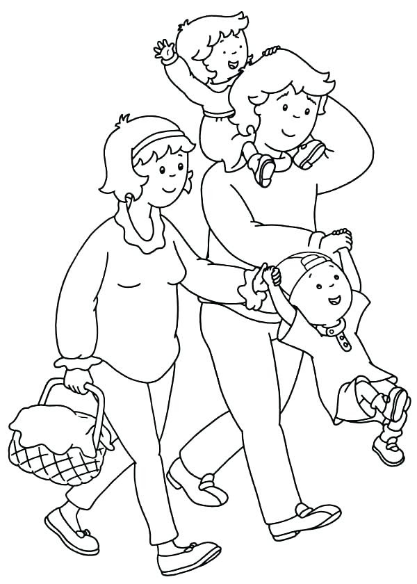 Family Picnic Coloring Pages at GetColorings.com | Free ...