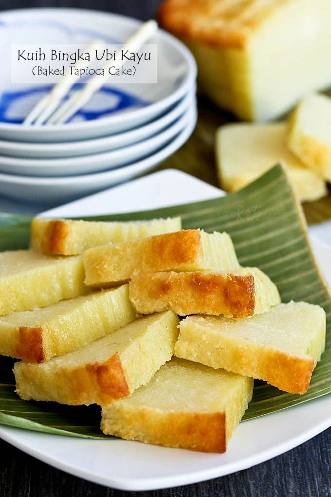 Kuih Bingka Ubi Kayu (Baked Tapioca Cake)  Roti n Rice