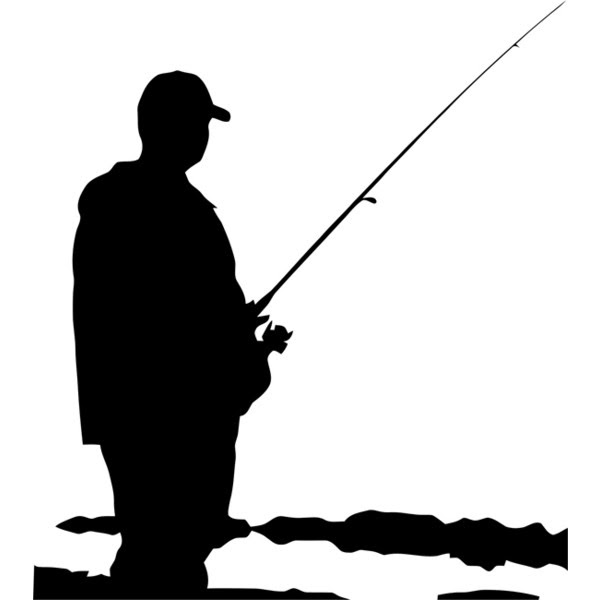 Download Silhouette Of Man Fishing at GetDrawings | Free download