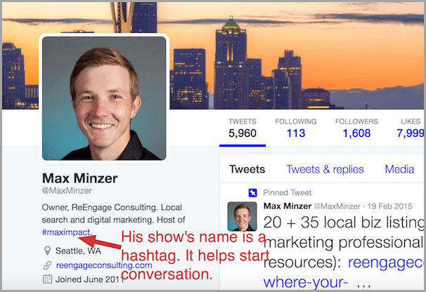 create a hashtag for mass media