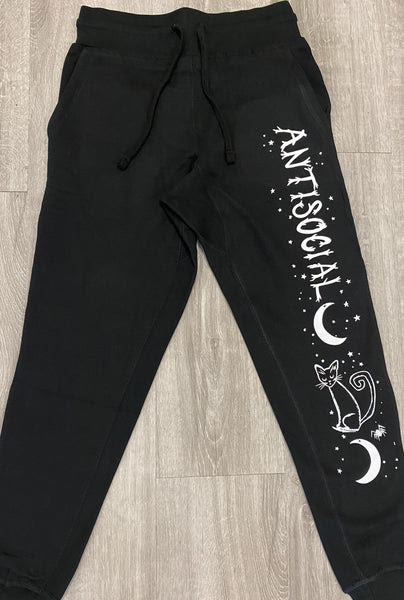 Antisocial Cat Witch Moon Jogger 