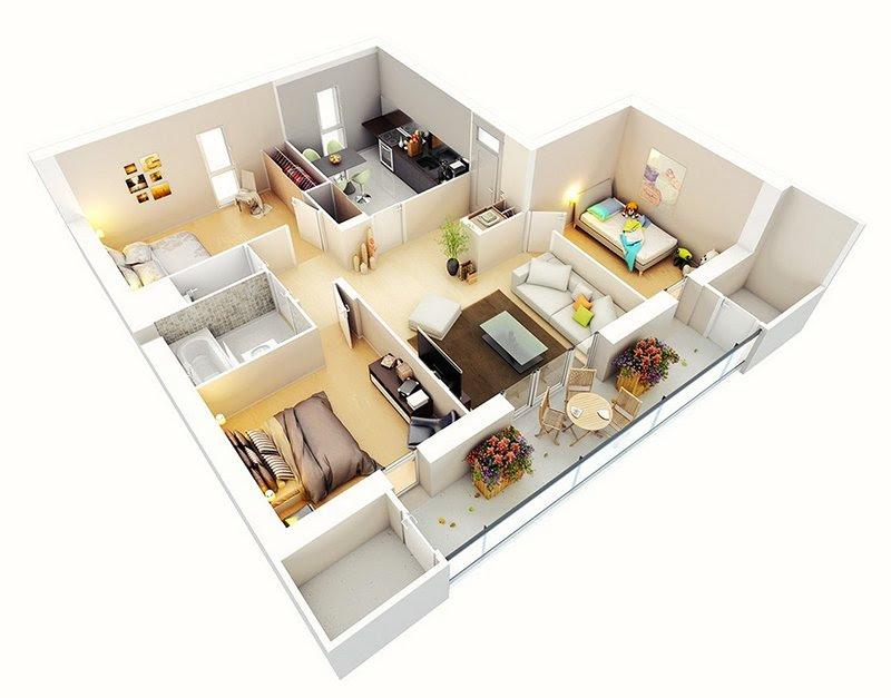 one bedroom floor plans