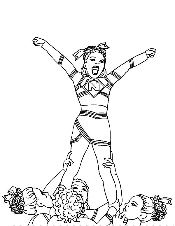 Cheerleading Drawing at GetDrawings | Free download