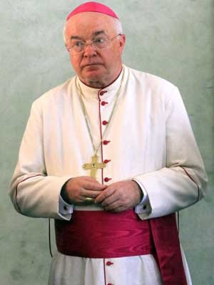 Foto de arquivo de 12 de agosto de 2011 mostra Jozef Wesolowski, núncio do Vaticano, em Santo Domingo (Foto: Erika Santelices/ Arquivo AFP)