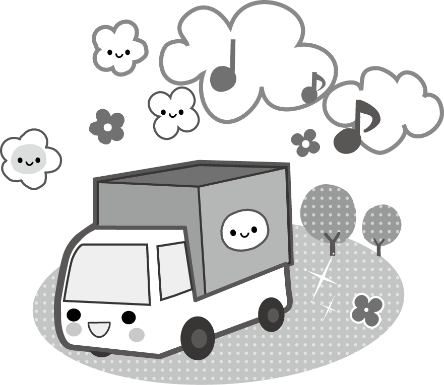 トラック君のイラスト 無料イラスト フリー素材