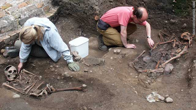 The project was led by Kurt Hunter-Mann (right) from York Archaeological Trust.