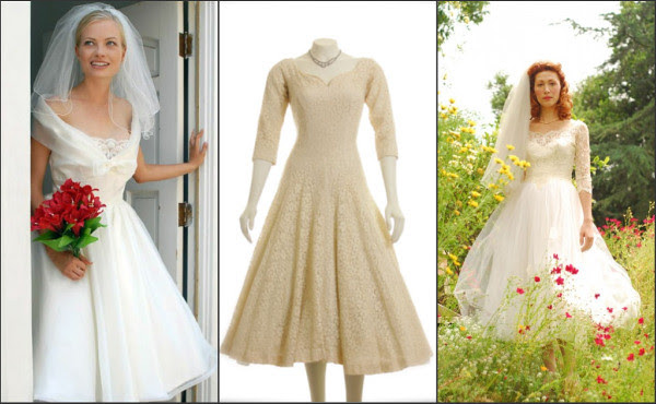 Retro-style wedding dresses for the Mad Men -loving bride