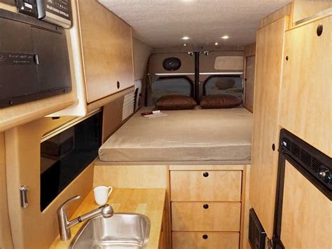 sprinter  camper van conversion platform bed