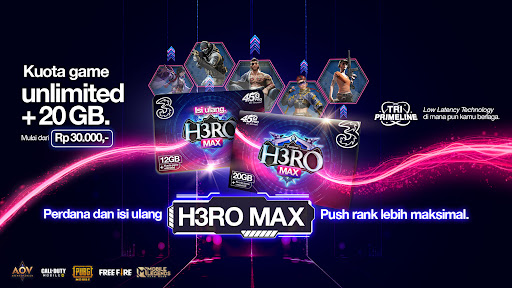 Mengenal Kuota Tri H3RO Paket Internet Gaming dari Tri Indonesia