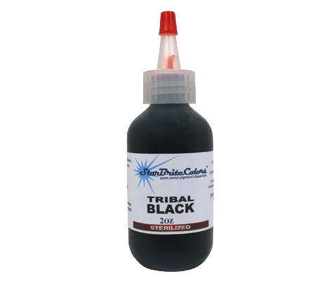 1/2 oz STERILE Starbrite TRIBAL BLACK Tattoo Ink dark