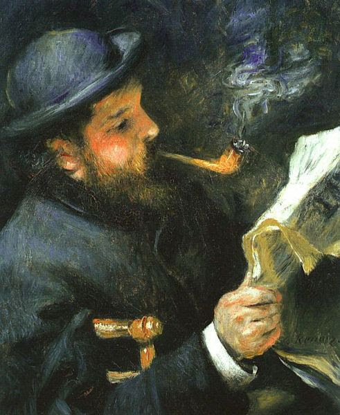 Arquivo: Pierre agosto Renoir, Claude Monet Reading.jpg