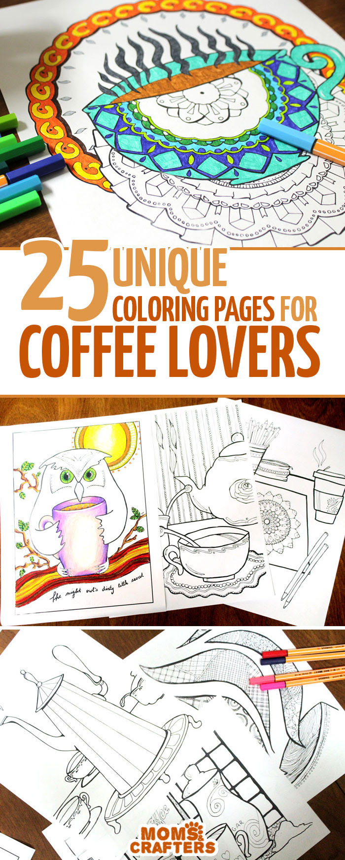 If you love coffee coloring pages for adults you re going to go nuts