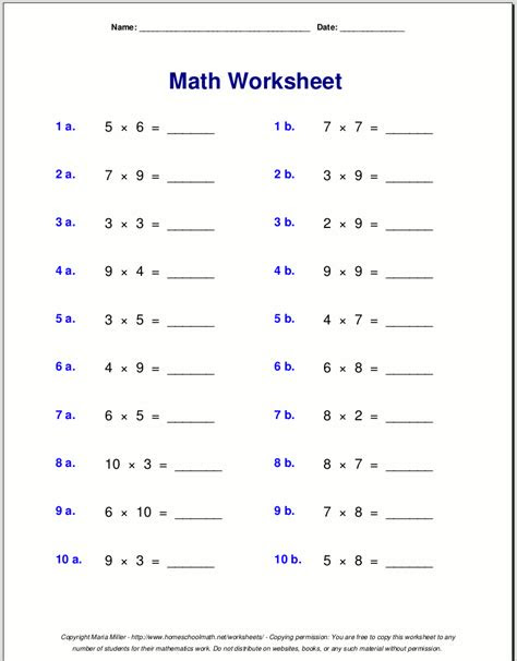  times tables worksheets 3rd grade multiplication tables mixed