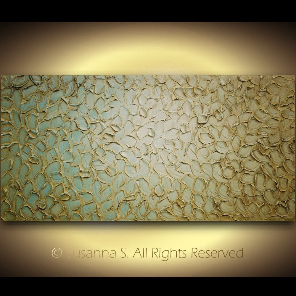 ORIGINAL Large Abstract Contemporary Fine Art Modern Palette Knife Oil Sculpture Painting 48x24