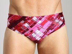 Speedo Poly Spandex Plaid Brief