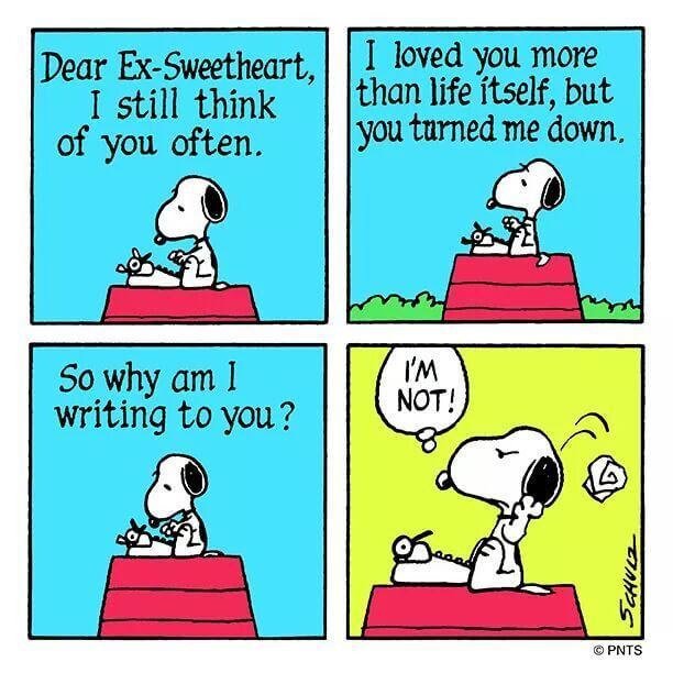 Snoopy, Calvin and Hobbes on Valentines Day