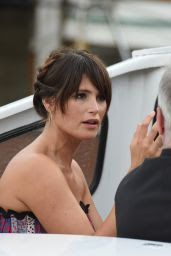 Gemma Arterton - Boarding a Private Water Taxi in Venice 8/30/2016