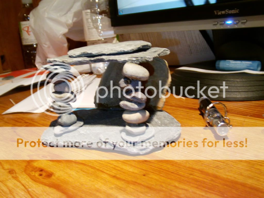 Home made aquarium slate decoration