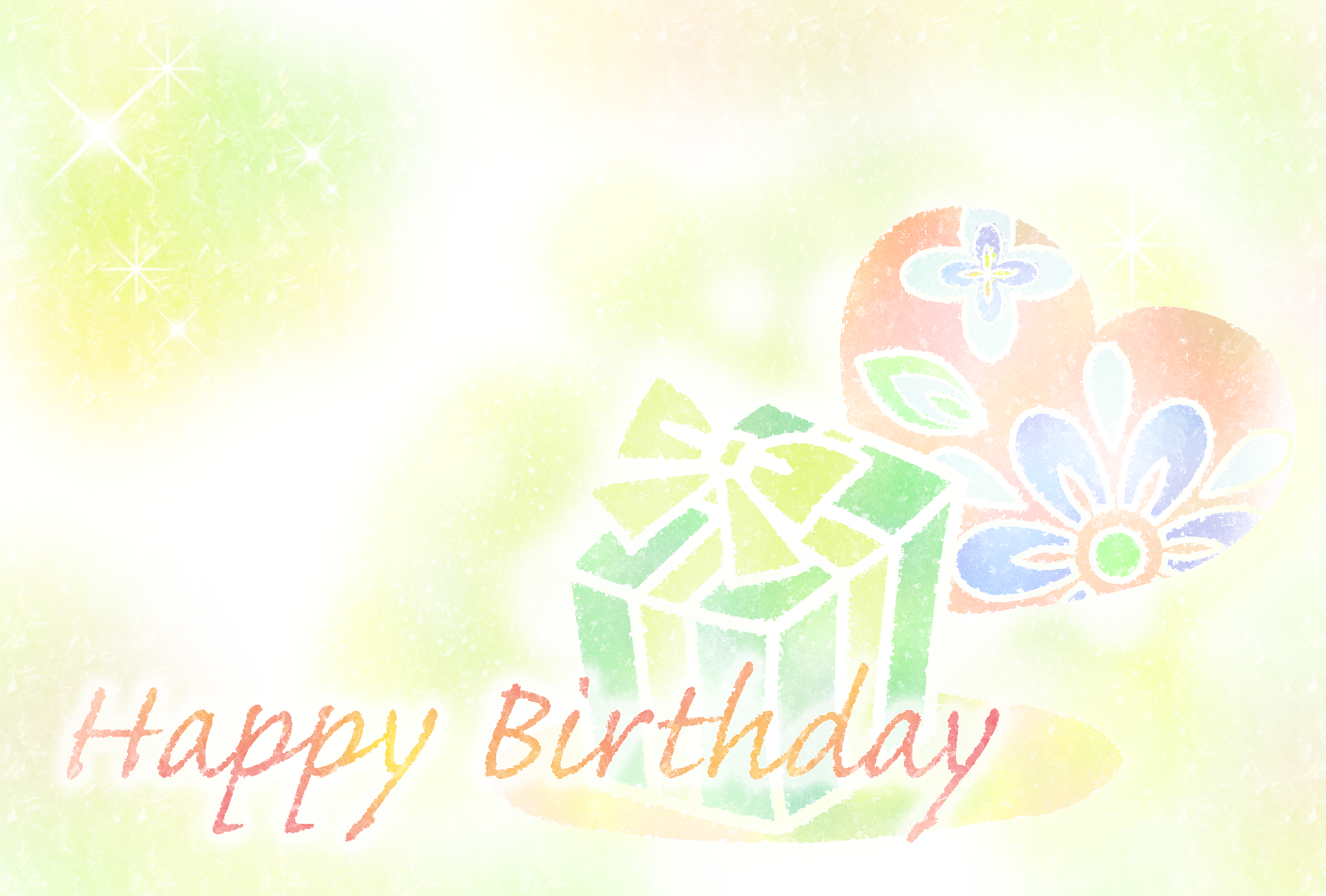 お誕生日カード印刷向け 夢夢色town