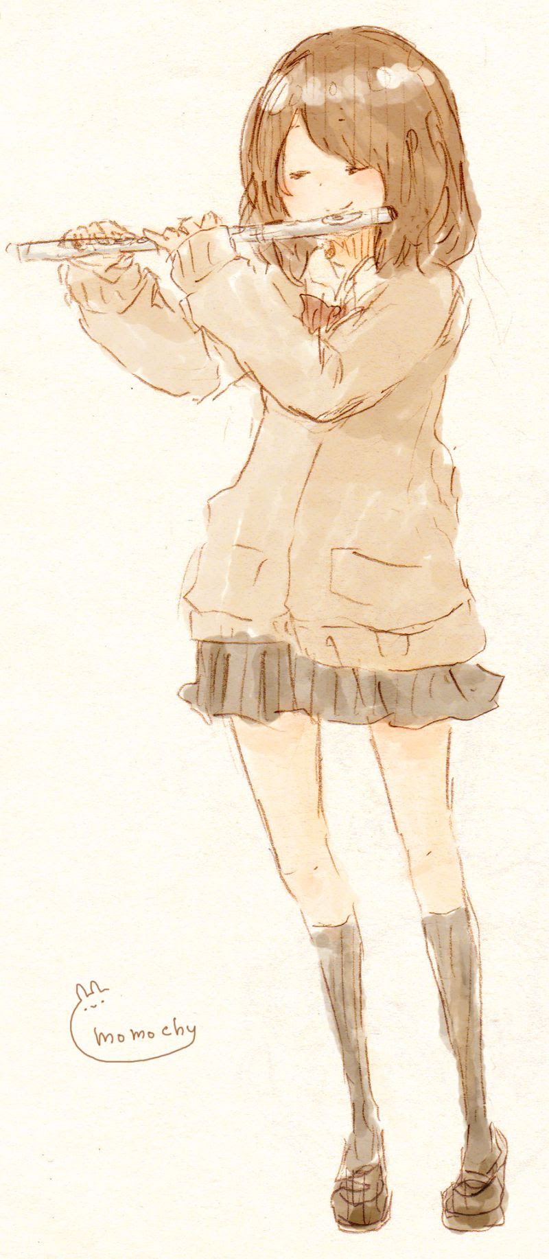フルートっ子 イラストレーター Momochy オフィシャルブログ 桃の