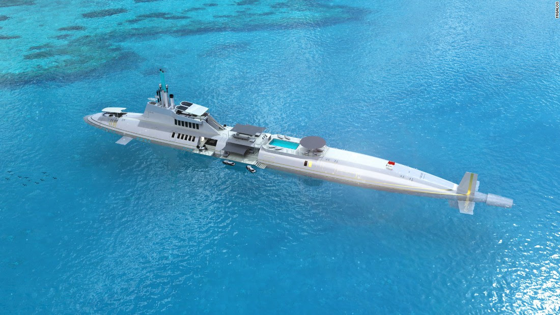Can&#39;t decide on a superyacht or submarine for your next purchase? Then the Migaloo Private Submersible Yacht might be just the thing for you -- the luxury cruiser that lets you sail 20,000 leagues under the sea (in reality, it can dive up to 240 meters). 