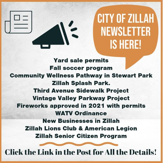 City of Zillah Newsletter Zillah Chamber of Commerce City of Zillah Newsletter Zillah Chamber of Commerce