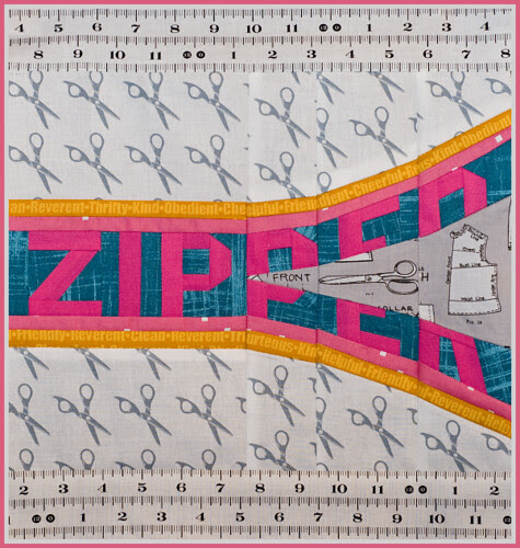 Block 1 - zipper {Sew Out Loud QAL)