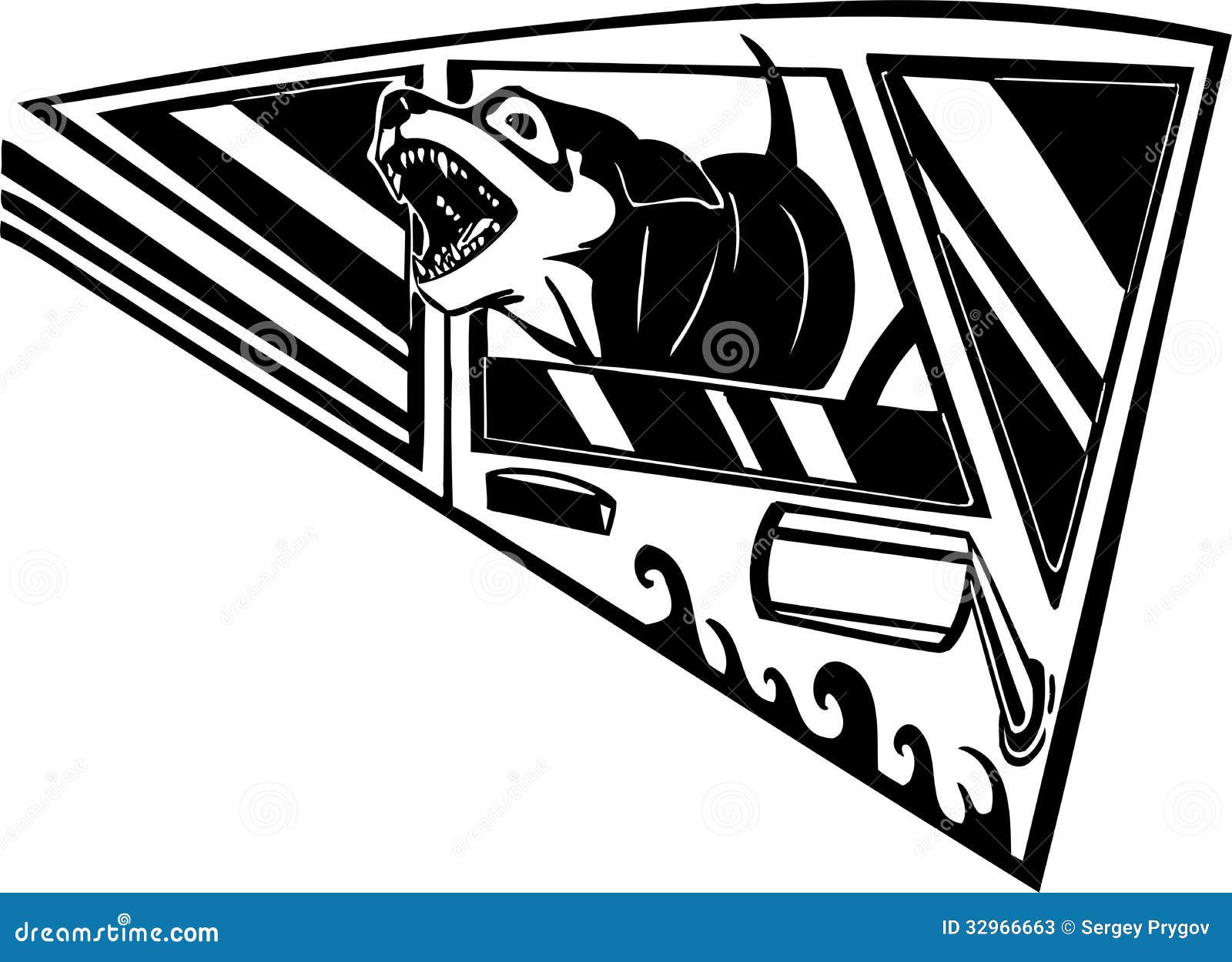 Barking Dog. Vector Illustration. Stock Photos - Image: 32966663