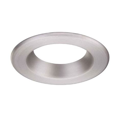 commercial electric   brushed nickel recessed led trim