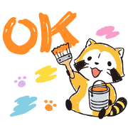 Line無料スタンプ あらいぐまラスカル おえかきデザイン