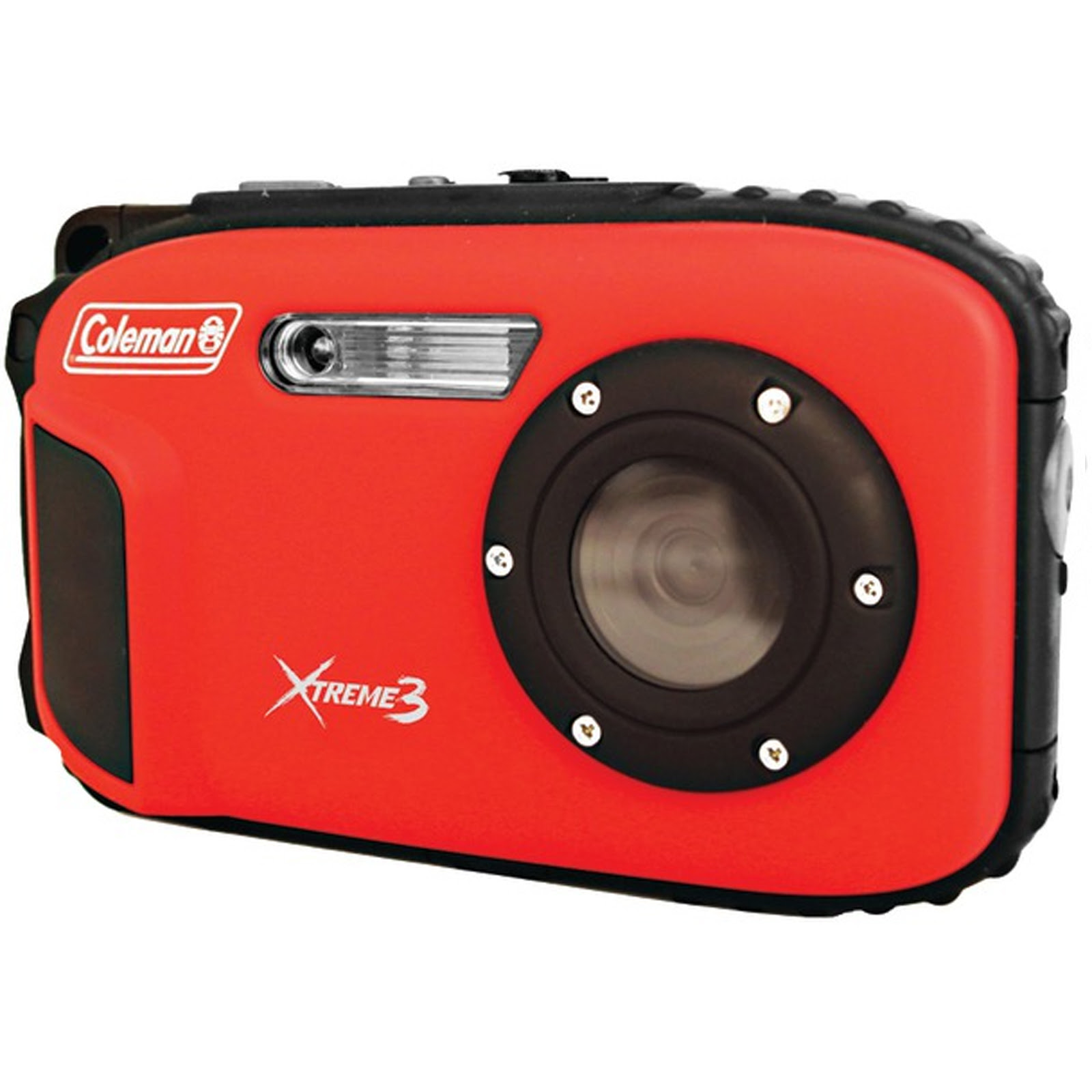 Coleman 20.0 MP/HD Waterproof Digital Camera-Red