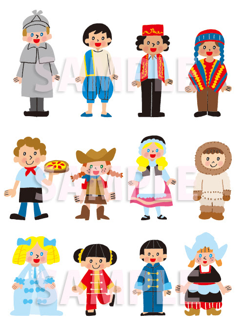 世界の子供たちのイラスト フレーベル館 日本全国姉妹都市図鑑 イラストレーターうつみちはるのブログ