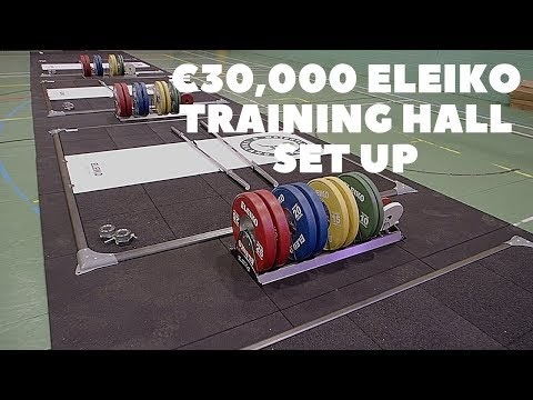 Weightlifting Irelands first time hosting a European event. Here's the set up
