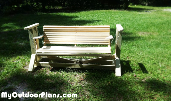 DIY Glider Swing with Bench MyOutdoorPlans Free ...