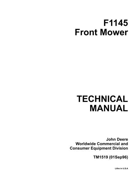 Download John Deere F1145 Repair Manual (PDF / ePub)