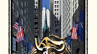 Stock Market Bull Wall Art